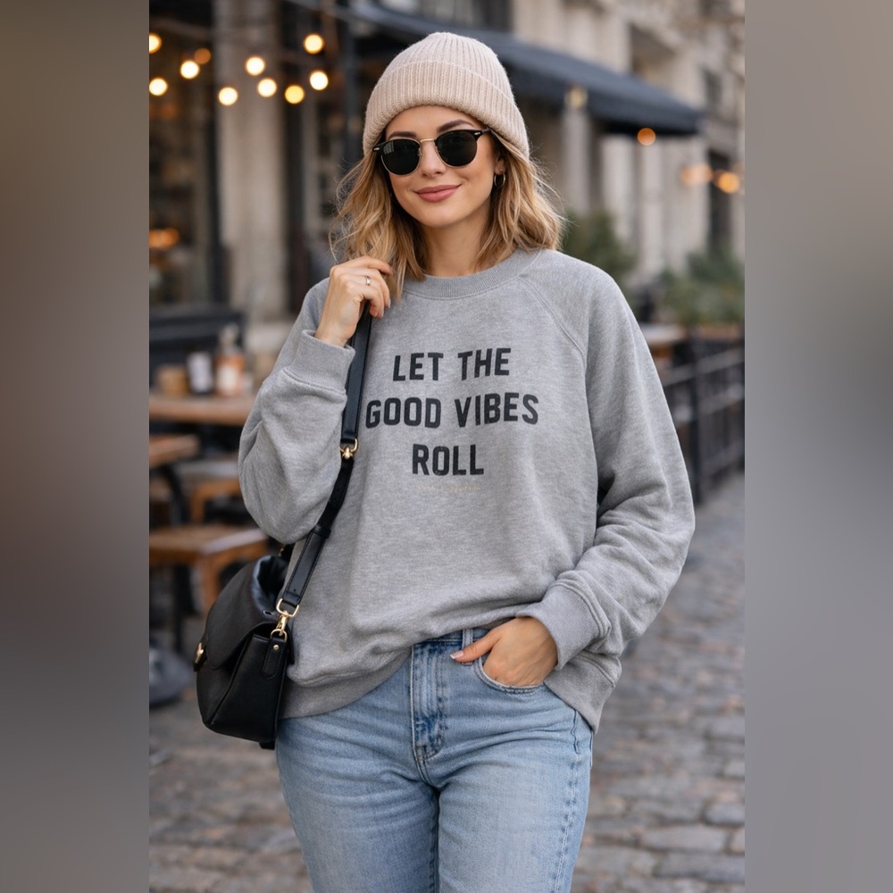Spiritual Gangstar Let The Good Vibes Roll Perfect Pullover. Size Small